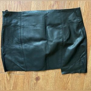 Are you am I lambskin mini skirt